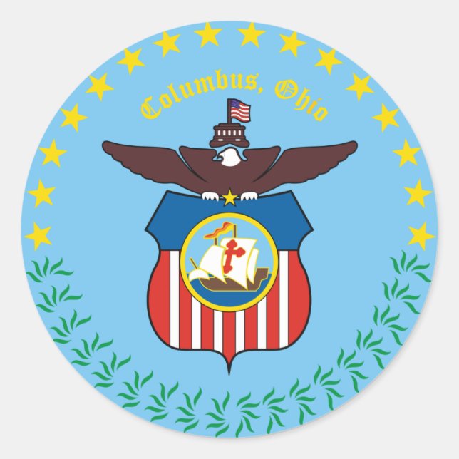 Sello de Colón, Ohio (Anverso)