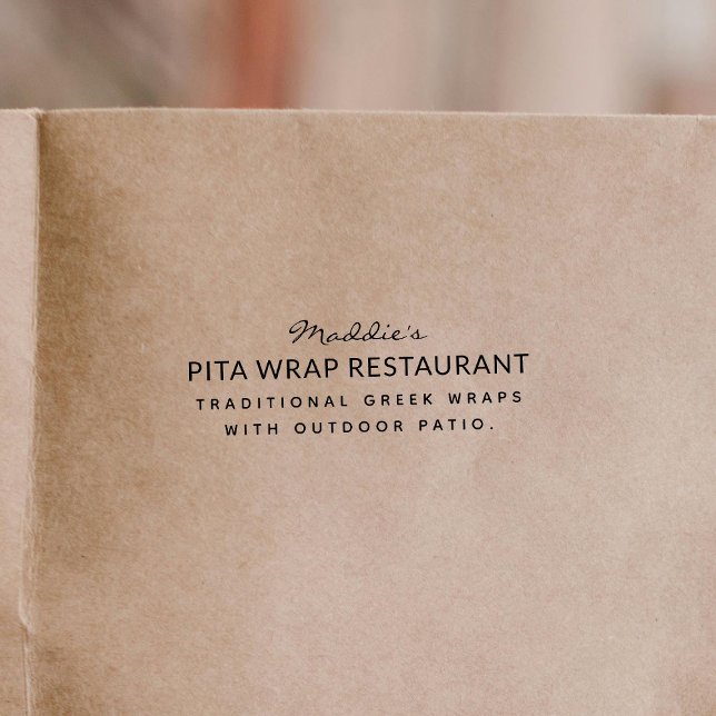 Sello de comida de restaurante (Subido por el creador)