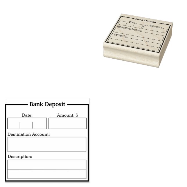 Sello de contabilidad de depósitos bancarios (Sellado)