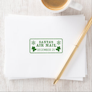 sello de correo aéreo de santa