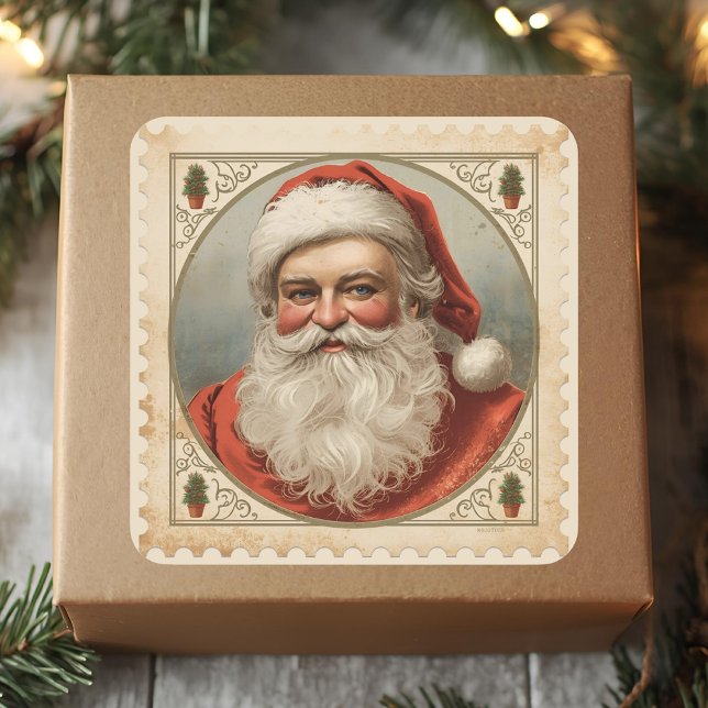 Sello de Correo de Navidad Clásico con Retrato de  (Subido por el creador)