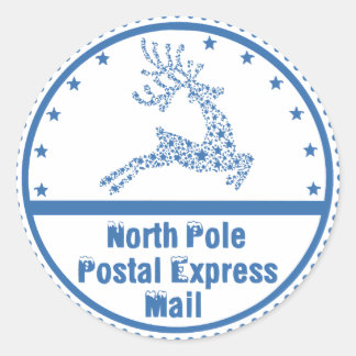 Sello de correo postal Express del Polo Norte