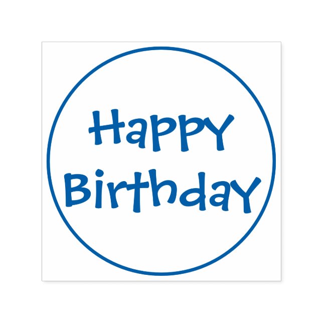 Sello de cumpleaños feliz (Diseño)