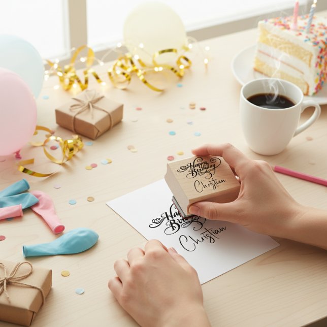 Sello de cumpleaños personalizado (Personalized Birthday Stamp)