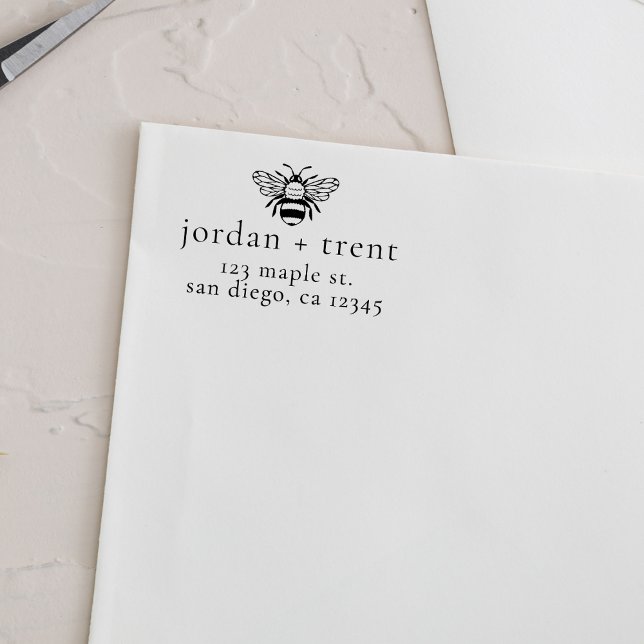 Sello de dirección de devolución de abeja de perso (Subido por el creador)