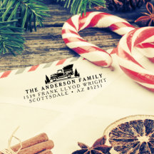 Sello de dirección de devolución de camión de vint