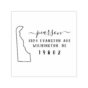 Sello de dirección de devolución de Delaware