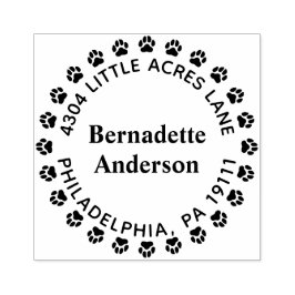 Sello de dirección de devolución de impresión de r