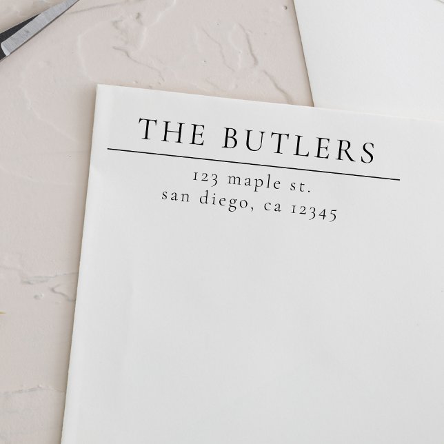 Sello de dirección de devolución de madera de apel (Subido por el creador)