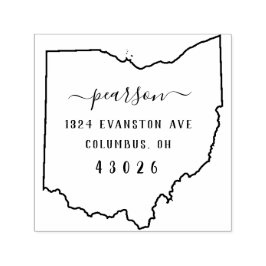 Sello de dirección de devolución de Ohio Autograba