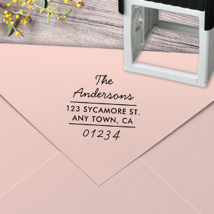 Sello de dirección de devolución de tipo moderno