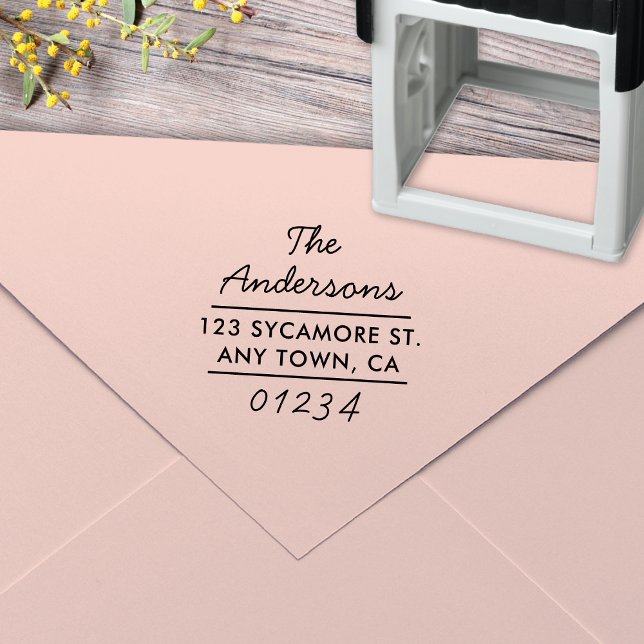 Sello de dirección de devolución de tipo moderno (Subido por el creador)