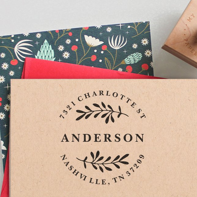 Sello de dirección de devolución de verde (Subido por el creador)