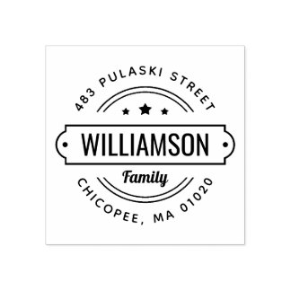 Sello de dirección de devolución del distintivo de