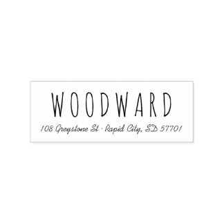 Sello de dirección de devolución del guión de letr