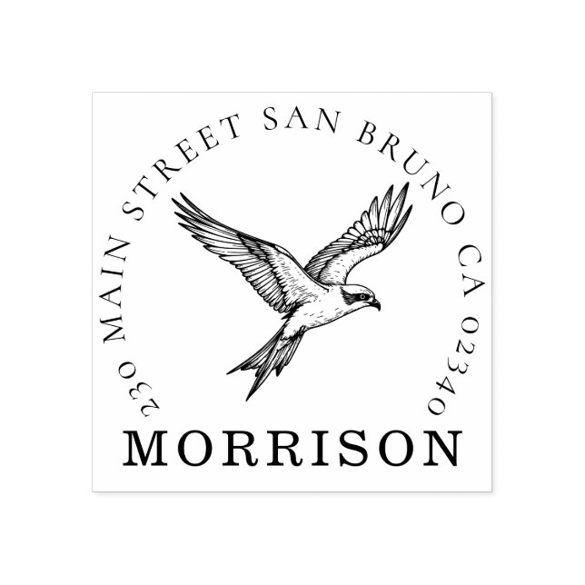 Sello de dirección de familia Osprey - Herencia cr (Impresión)