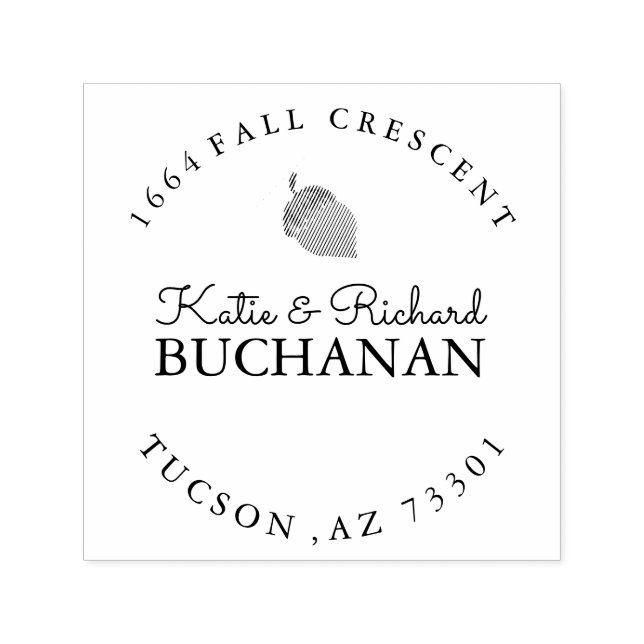 Sello de dirección de goma de maíz (Diseño)