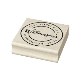 Sello de dirección de la ciudad blanca negra