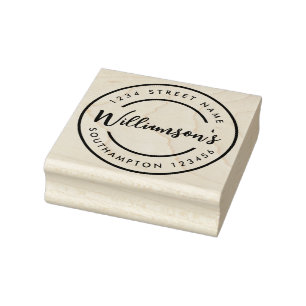 Sello de dirección de la ciudad blanca negra