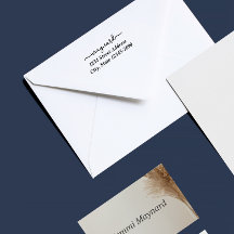 Sello de Dirección de Letra Moderna Personalizada