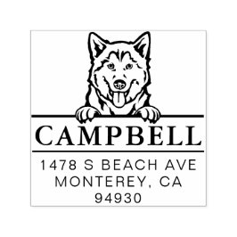 Sello de dirección de perro del Personalizado Cute