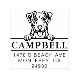 Sello de dirección de perro Personalizado Cute Jac