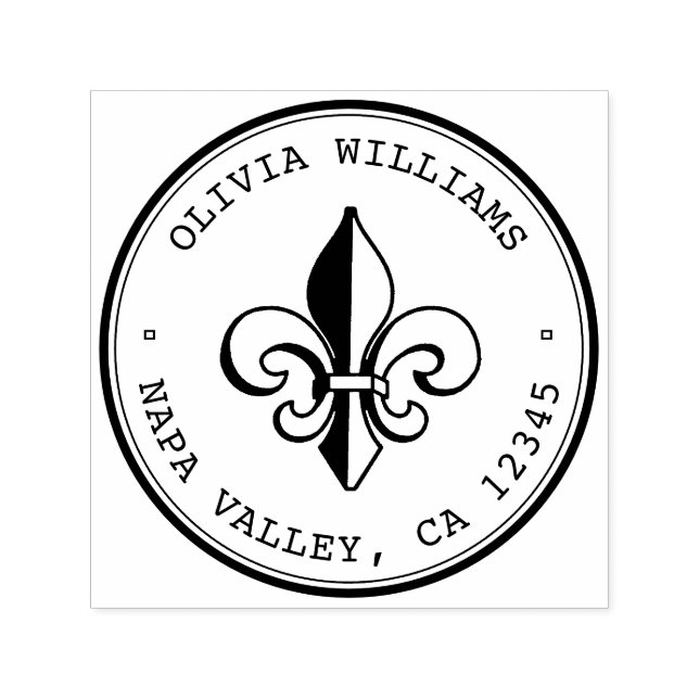 Sello de dirección de personalizado, sello de boda (Diseño)