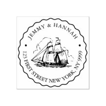 Sello de dirección de personalizado, sello de boda