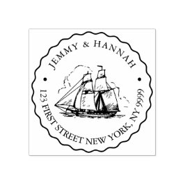 Sello de dirección de personalizado, sello de boda