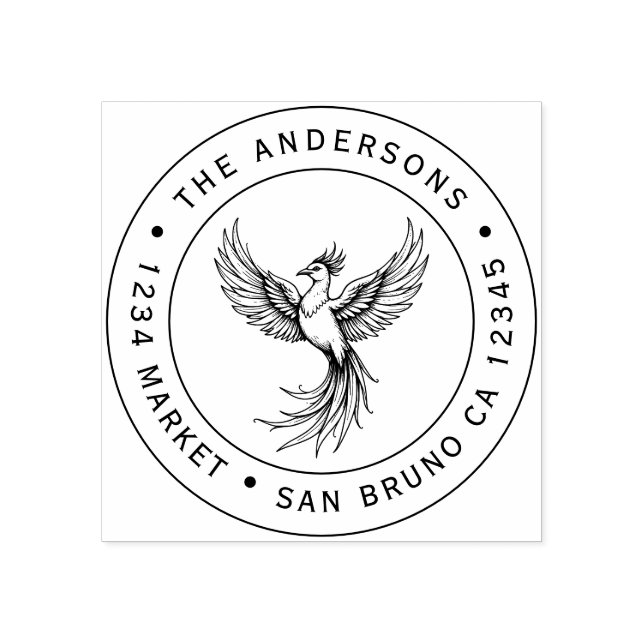 Sello de dirección de Phoenix Rising (Impresión)