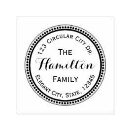 Sello de dirección de redondeo de punto de circunf