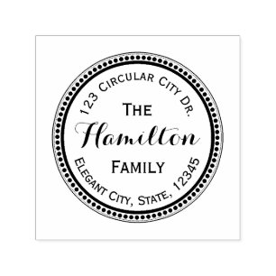 Sello de dirección de redondeo de punto de circunf