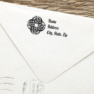 Sello de dirección de retorno celular Simple Rústi