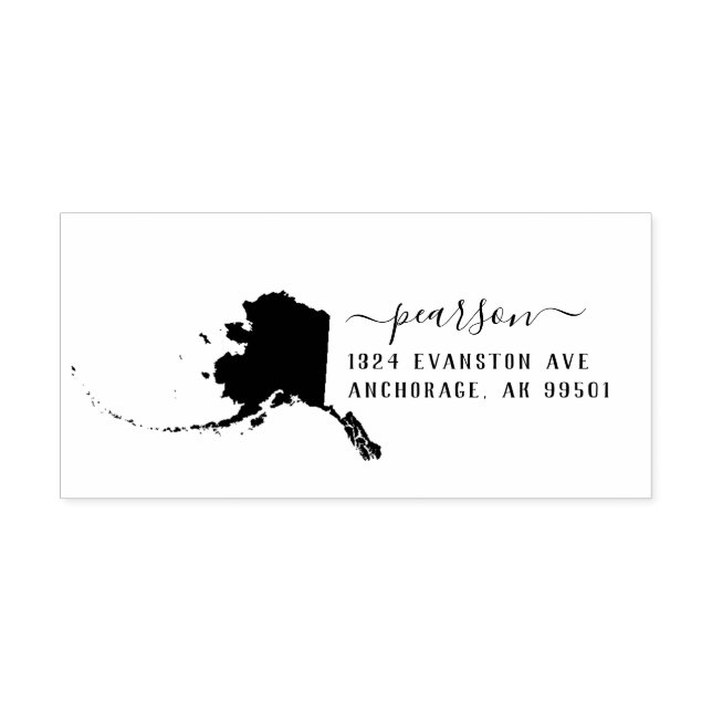 Sello de dirección de retorno de Alaska Autograbad (Diseño)