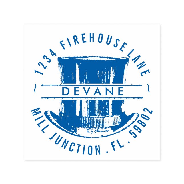 Sello de dirección de retorno de autograbado Vinta (Diseño)