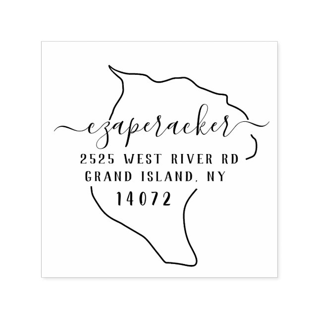 Sello de dirección de retorno de Grand Island (Diseño)