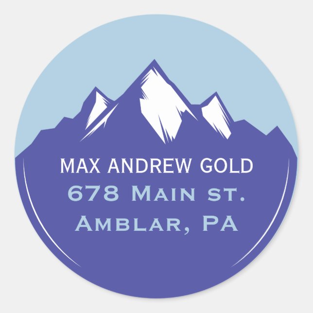 Sello de dirección de retorno de la invitación a l (Anverso)