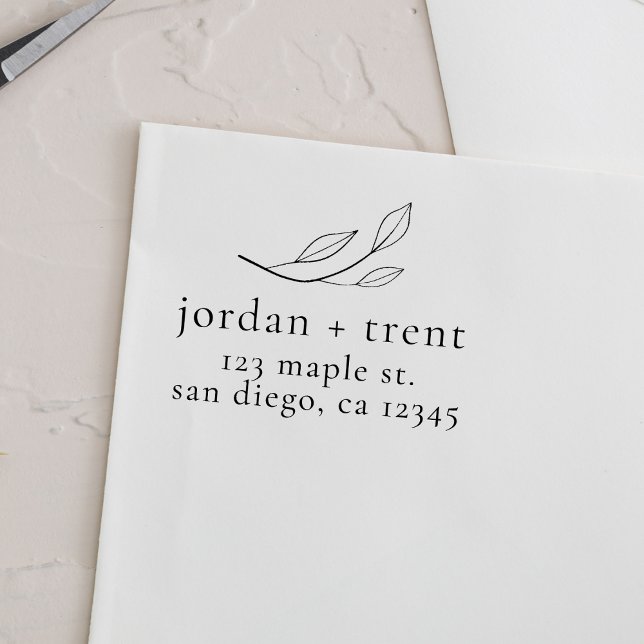 Sello de dirección de retorno de madera del person (Subido por el creador)