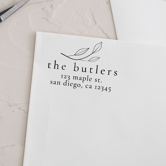 Sello de dirección de retorno de madera del person (Subido por el creador)