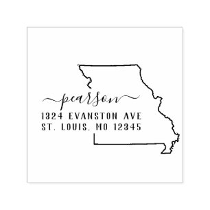 Sello de dirección de retorno de Missouri Autograb
