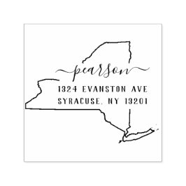 Sello de dirección de retorno de Nueva York