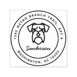 Sello de dirección de retorno de perro Schnauzer