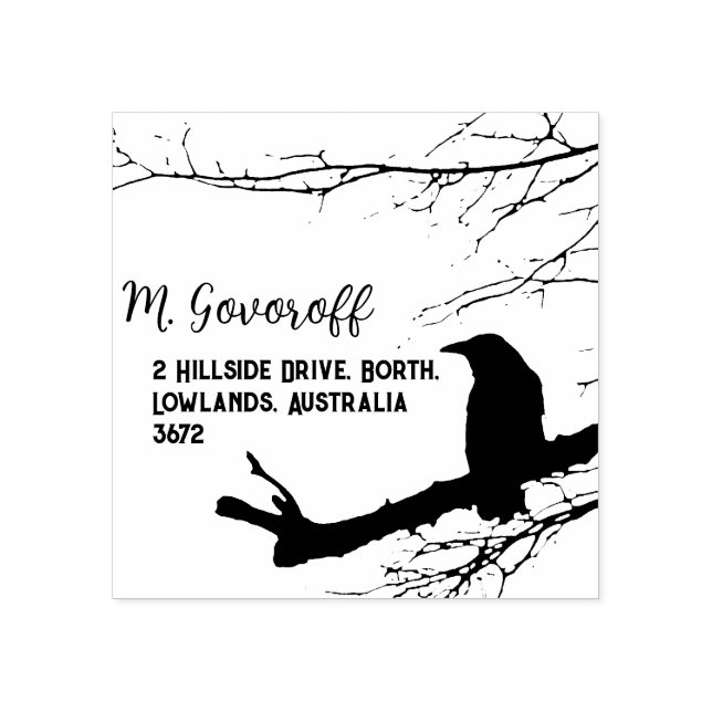 Sello de dirección de retorno de Raven (Impresión)