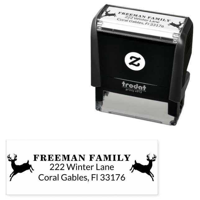 Sello de dirección de retorno de renos para navida (In Situ)