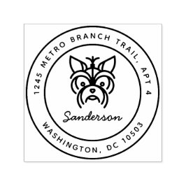 Sello de dirección de retorno de Yorkshire Terrier