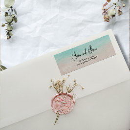 Sello de dirección de retorno del Boda de verano d