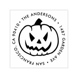 Sello de dirección de retorno Halloween