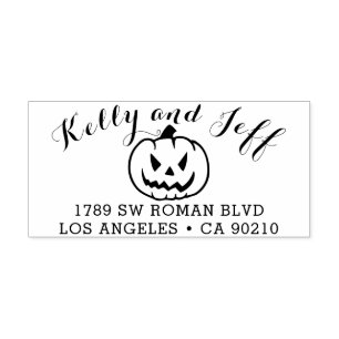 Sello de dirección de retorno Halloween