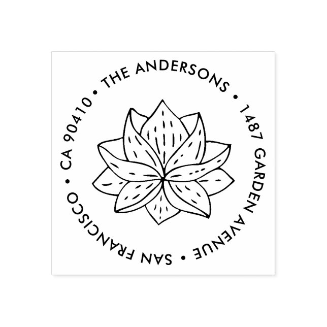 Sello de dirección, sello de dirección del persona (Impresión)