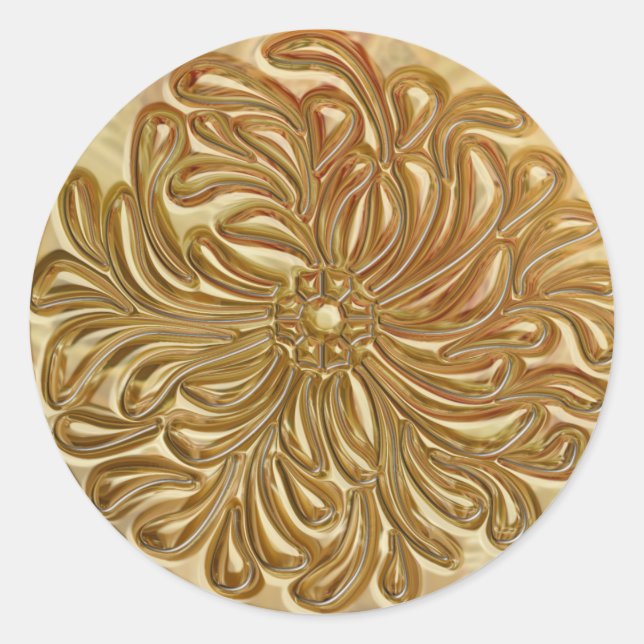 Sello de diseño de oro Grabado en relieve falso (Anverso)
